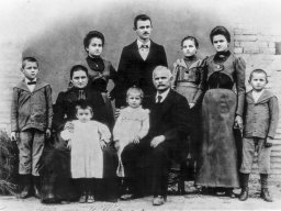 fam. Francesco Micheli con Beatrice, Guido, Adelmo