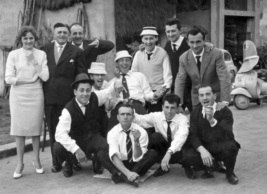 Anni 50-60 Pedrazzoli Franca Guidetti G_ Marani O_ Terzi W_ Corradini S_ Amaini C_ Gibertoni F_