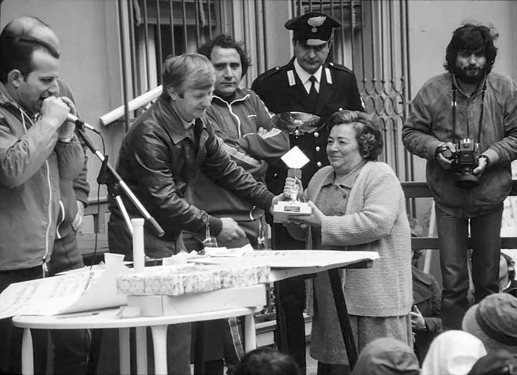 Palco Premiazioni  Romano, Beniamino, Abbo, Jennie