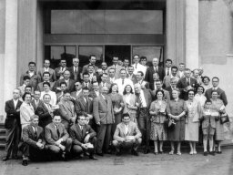 Renato Marastoni e Ferruccio Catellani alla sede Saiwa 1958-05