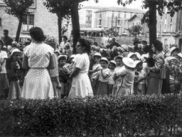 partenza per colonia 1956