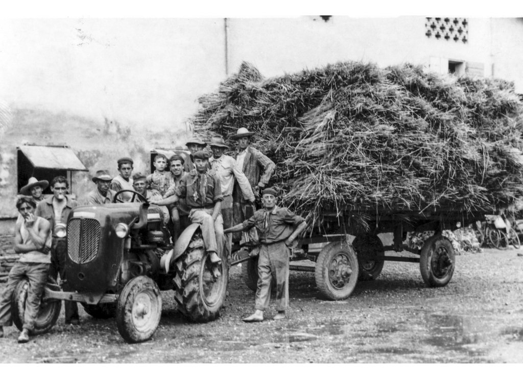 Lamborghini con carro frumento Terzi SCELBA 