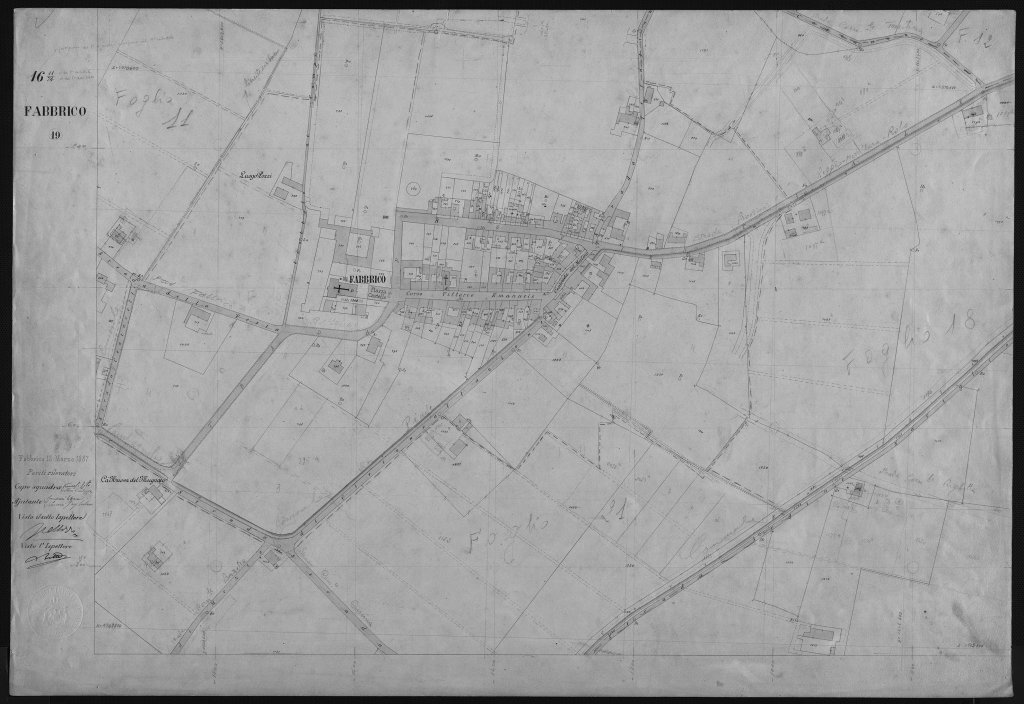 Fabbrico mappa Foglio 19